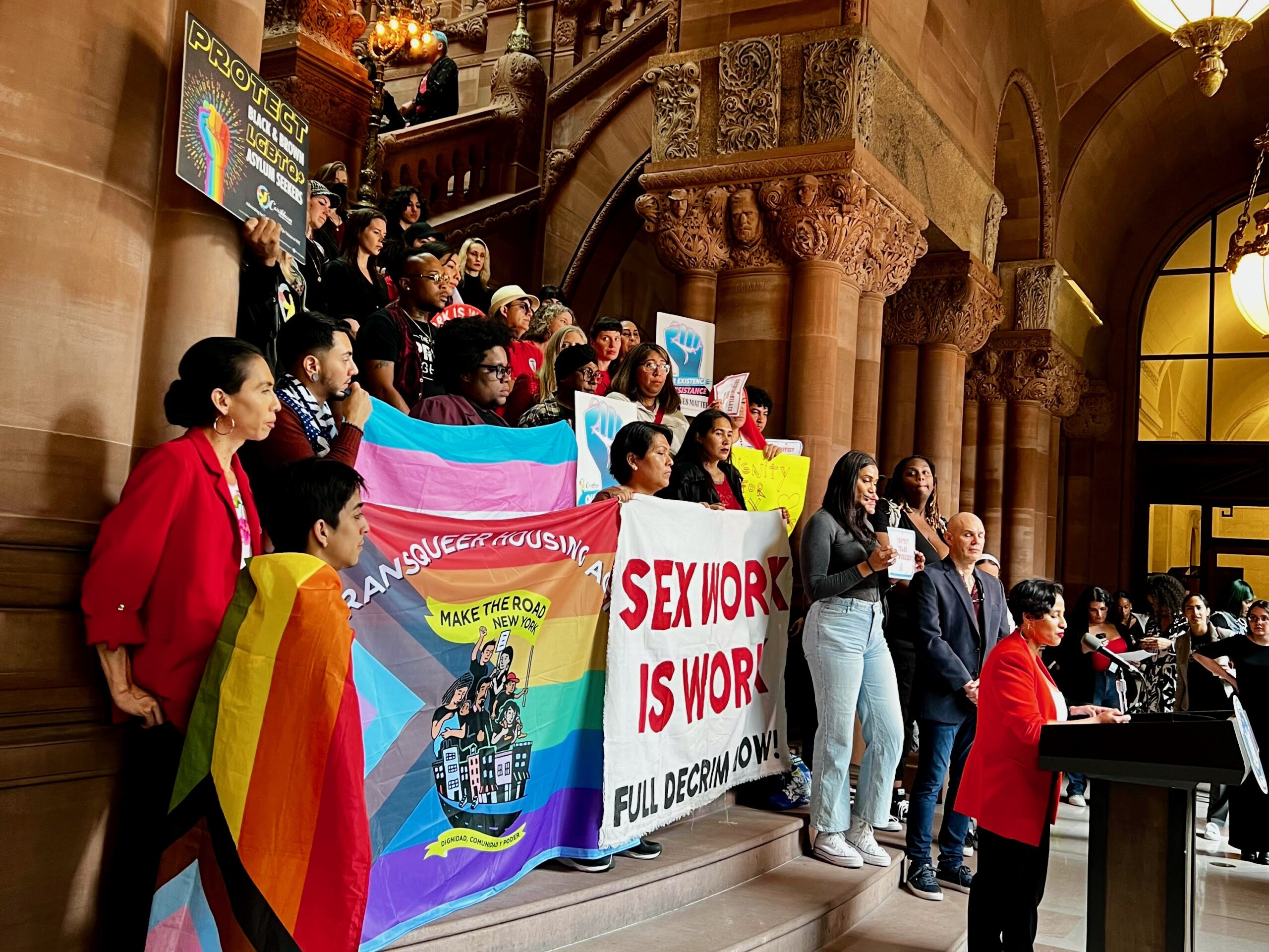 Photo of advocates at Decrim NY Advocacy Day